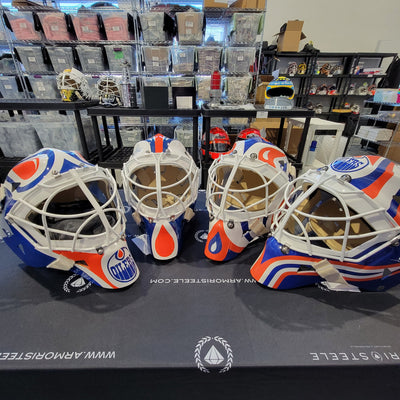 Edmonton Oilers' Greatest Goalies Signed Masks