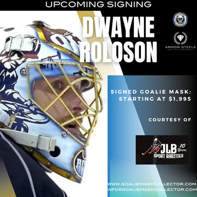 🚨💧BREAKING: DWAYNE ROLOSON Goalie Mask Signing Just Announced!