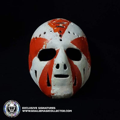 NEW ARRIVAL: DOUG FAVELL GAME WORN GOALIE MASK - FIRST EVER PAINTED MASK IN NHL HISTORY