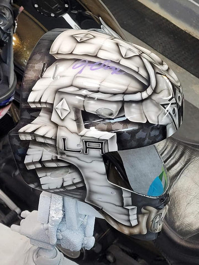 Mask in the Making: JONATHAN QUICK 2022 Signed Goalie Mask