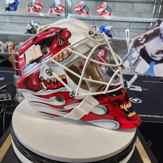 Miikka Kipper Kiprusoff Game Worn Goalie Mask 2009-10 Calgary Flames –  Goalie Mask Collector