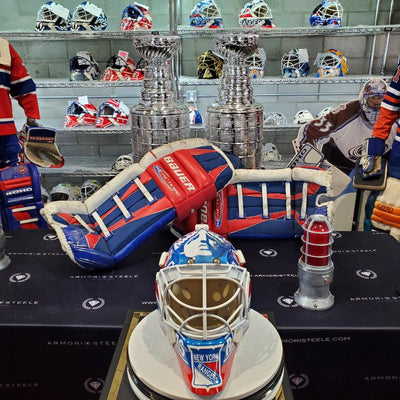 New Arrivals: Mike Richter Game Worn Pads & Cubberly Goalie Mask - New York Rangers