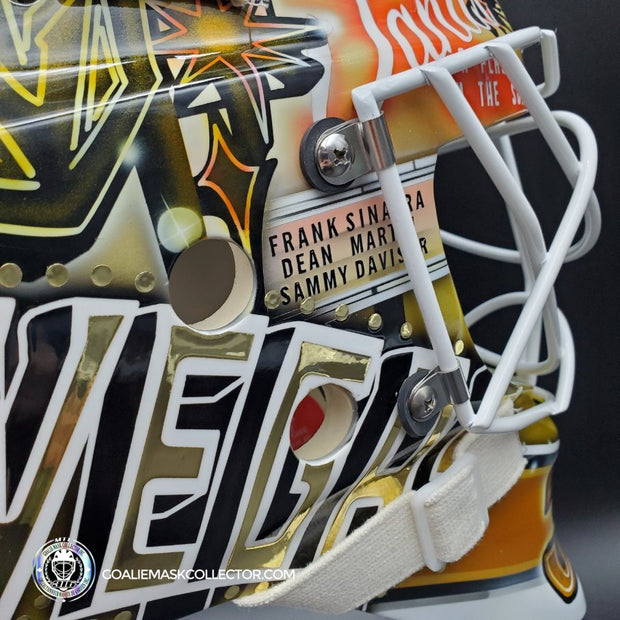 Adin Hill Goalie Mask Unsigned 2023-24 Las Vegas "Old School Vegas" Tribute