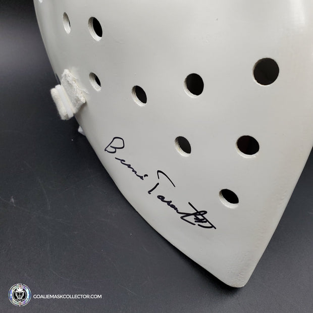 Bernie Parent Signed Goalie Mask Autographed Philadelphia "3 Emblems" Signature Edition Vintage