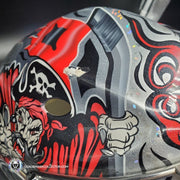 Cam Ward Goalie Mask Game Worn 2008-2010 Carolina Hurricanes Painted by Eye Candy Air on Sportmask Shell Photomatched - SOLD
