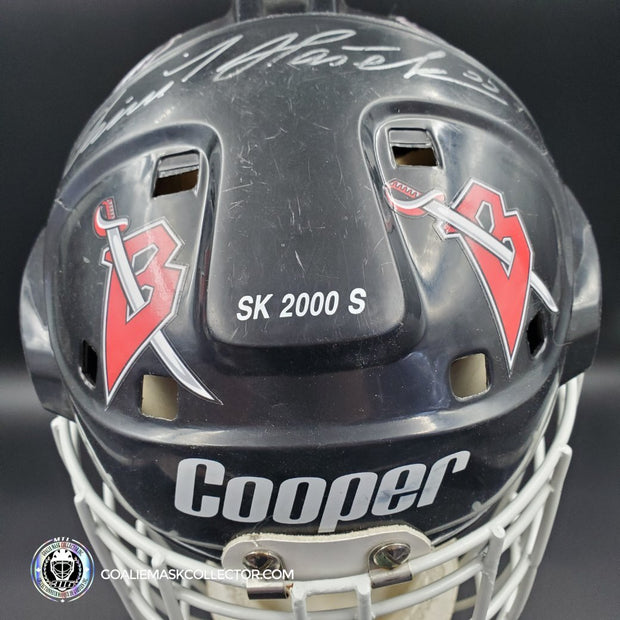 Dominik Hasek Autographed Signed Goalie Mask Buffalo Black Cooper SK AS Edition AS-03079