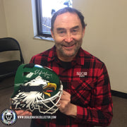 Presale: Ed Belfour Signed Goalie Mask Green Dallas "Simple Eagle" V2 Bright Modern Stars Green Autographed Signature Edition