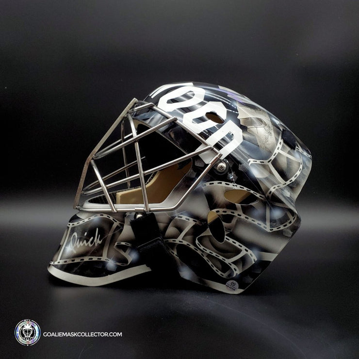 Jonathan Quick Goalie Mask Unsigned Los Angeles Kelly Hrudey Tribute Painted on Sportmask Pro 3i