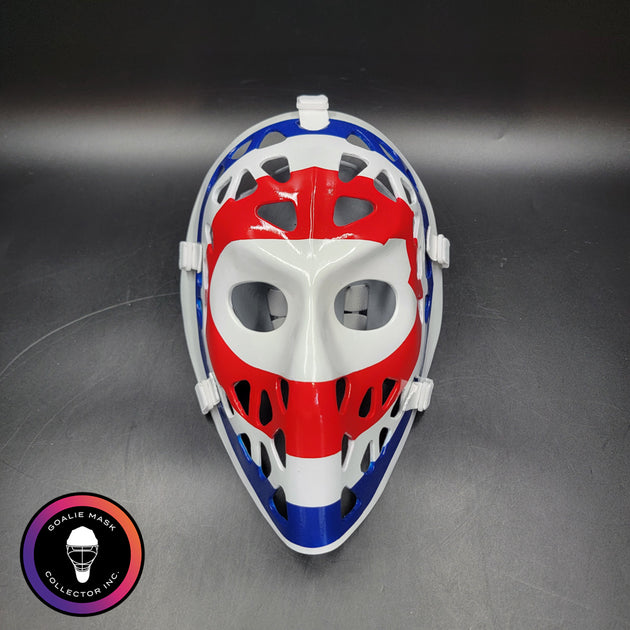 Ken Dryden Goalie Mask Unsigned Montreal Bullseye PRISTINE Edition
