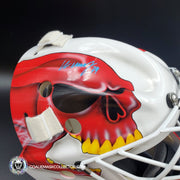 Miikka Kipper Kiprusoff Signed Goalie Mask Calgary V2 Flame Skull Signature Edition Autographed