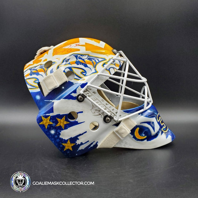 Pekka Rinne Signed Goalie Mask Nashville RETRO 2021 Signature Edition Goalie Mask Collector