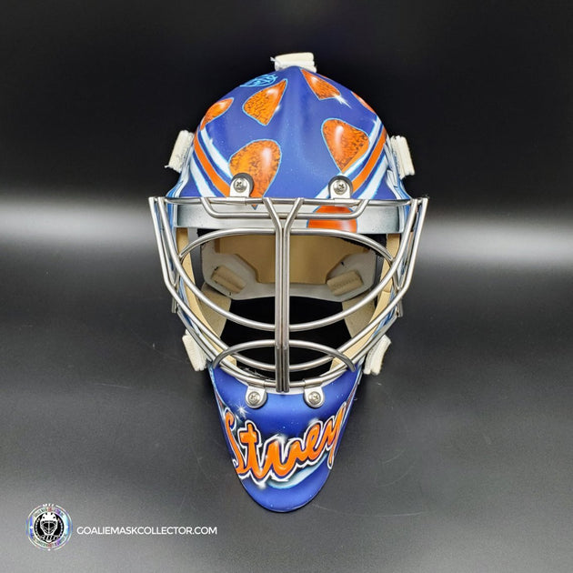 Stuart Skinner Signed Goalie Mask Edmonton 202223 Tribute Signature E
