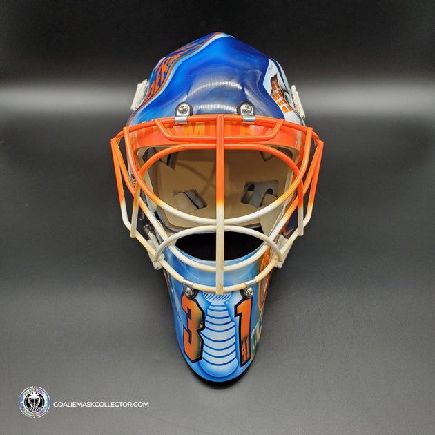 Demo: Billy Smith Signed Jersey Art Edition Hand-Painted New York Isla –  Goalie Mask Collector