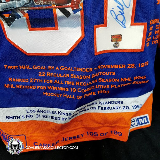 Demo: Billy Smith Signed Jersey Art Edition Hand-Painted New York Islanders