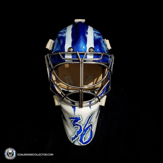 Jack Campbell Unsigned Goalie Mask Toronto 2021 Goalie Mask Collector