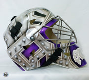 Jonathan Quick Unsigned Goalie Mask L.A. Kings Purple Tribute