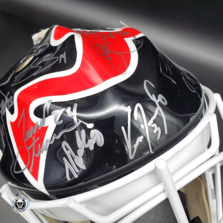 Martin Brodeur Team Signed Goalie Mask 2003 New Jersey Devils Stanley Cup Winning Team "CLASSIC" AS Edition 17x Autographs Autographed AS-02713 - SOLD OUT
