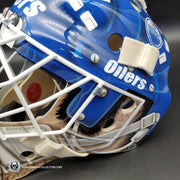 Mike Smith Goalie Mask Unsigned Edmonton Andy Moog Tribute