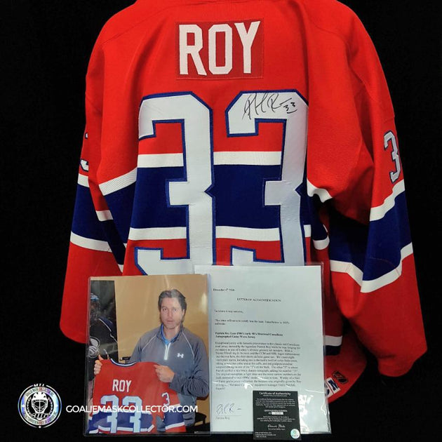 Patrick Roy Game Worn Jersey Signed Montreal Canadiens Autographed