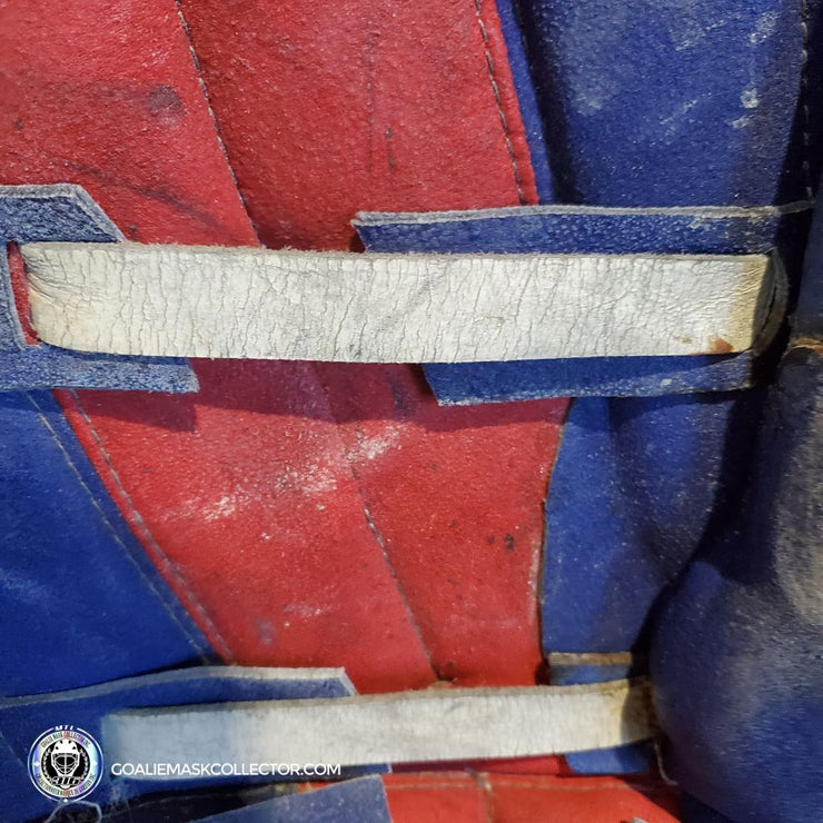 Patrick Roy Game Worn Goalie Pads KOHO REVOLUTION Full Set 1993-94 Montreal Canadiens Glove Blocker and Pads Photomatched AS-02646 (gloves) + AS-02467 (pads) - SOLD
