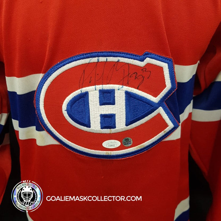 Patrick Roy Signed Montreal Canadiens Jersey Heavily Worn 75th NHL and 1993 Montreal Allstar Patches JSA Certified -SOLD