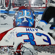 Patrick Roy Signed Painting By Artist Daniel Blanchette 30 x 30 inch Limited Edition 1 of 1 - SOLD