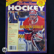 Patrick Roy Signed The Sporting News Hockey Magazine 1992-1993 Hockey Yearbook