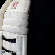 Patrick Roy Game Worn Used Goalie Pads Set Lefebvre Ferland Brian's 1990-91 Complete Set Autographed LOA AS-01967 - SOLD