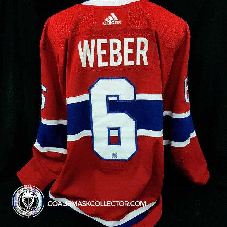 Shea Weber Montreal Canadiens PLAYOFF 2019-20 Home Set 3 Game Worn Jersey - SOLD