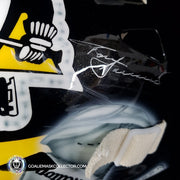 Tom Barrasso Signed Goalie Mask "THE GEAR COLLECTION" Vaughn & Heaton Pad Set Pittsburgh Signature Edition Autographed