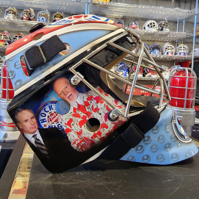 Featuring Don Cherry Signed Goalie Mask HNIC Hockey Night In Canada
