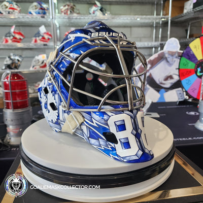 Featuring: Andre Vasilevskiy Worn Goalie Mask 2022 Tampa Bay Lightning By Sylabrush on Bauer NME ONE Shell