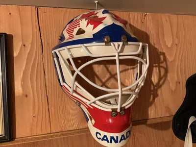 Andy Moog Game Worn Oilers and Team Canada mask!