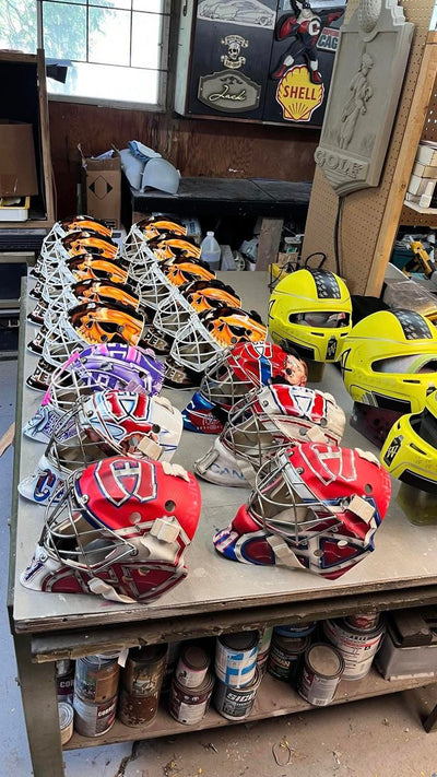 Behind the Scenes: Kipprusoff and Price Autographed Masks in Production