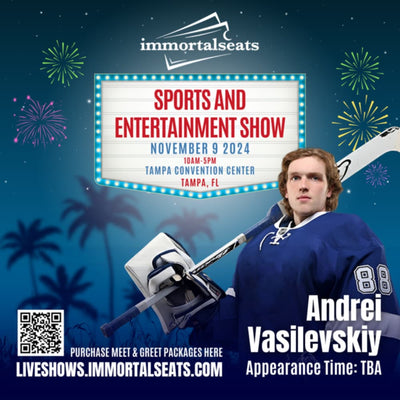 Breaking: Tampa Show Saturday November 9: Andrei Vasilevskiy In Person!
