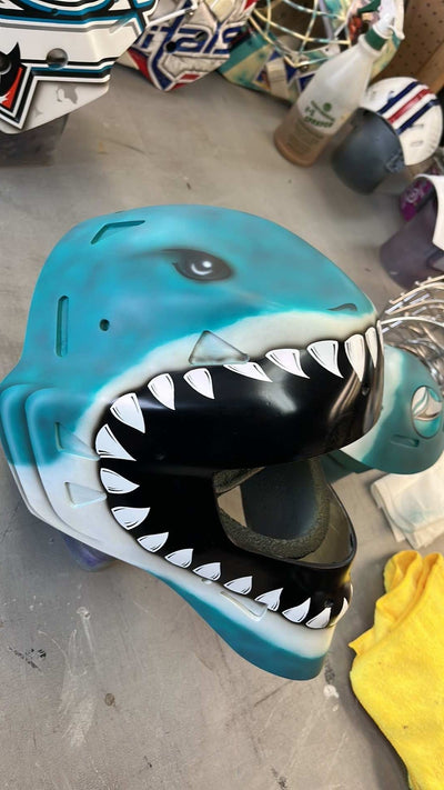 Behind Scenes: Bryan Hayward Sharks Goalie Mask- In the Making