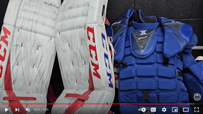 Video: Carey Price Game Worn Goalie Pads Playoffs Used + Chest Protector 2012-13 Montreal Canadiens