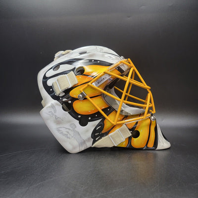 Custom Painted Goalie Mask: Butterfly & Angels