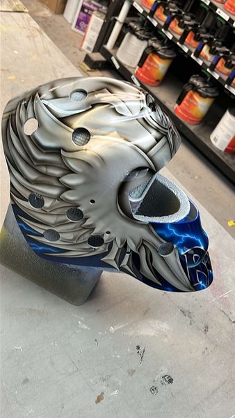 Dwayne Roloson: Goalie Mask in the Making - Tampa Bay Lightning