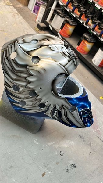 Dwayne Roloson: Goalie Mask in the Making  - Tampa Bay Lightning