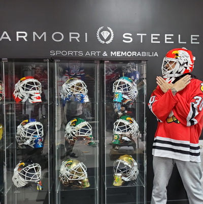 ULTIMATE ED BELFOUR GOALIE MASK COLLECTION | GAME WORN USED - GAME READY & SIGNED TRIBUTES!