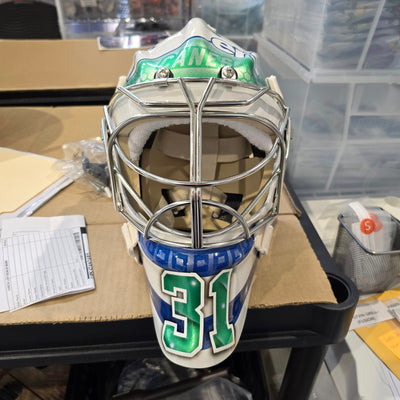 Quick Sale: Frederik Andersen Goalie Mask Ice ready Ultimate HARTFORD WHALERS