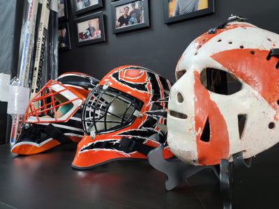 Philadelphia Flyers Game Worn Goalie Masks Collection