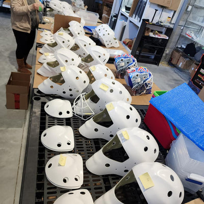 Goalie Mask Shell Production is Fully On!