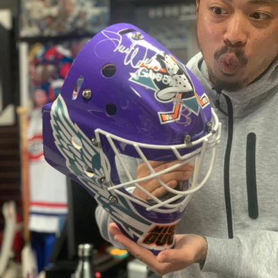 Goldberg aka Shaun Weiss Signed Mighty Ducks Goalie Masks Are Here - What A Come Back Story For Shaun Weiss!
