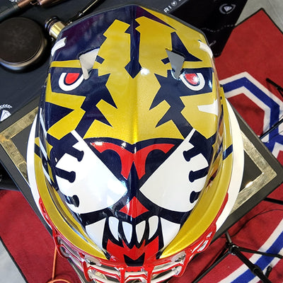 SOLD: JOHN VANBIESBROUCK Goalie Mask Original Armadilla Florida Panthers Release #60 of 93