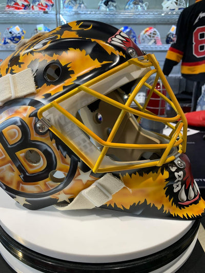 New: Linus Ullmark & Jeremy Swayman Signed Goalie Masks Winter Classic 2023!