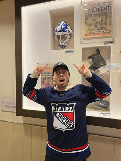 Madison Square Garden MSG: Mike Richter Goalie Mask Game Worn Cubberly