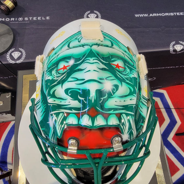 New MarcAndre Fleury 202425 Goalie Mask Minnesota Final Season