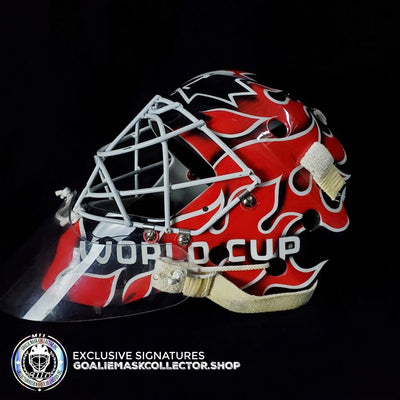 Sold! Martin Brodeur Game Worn Goalie Mask Team Canada World Cup 2004